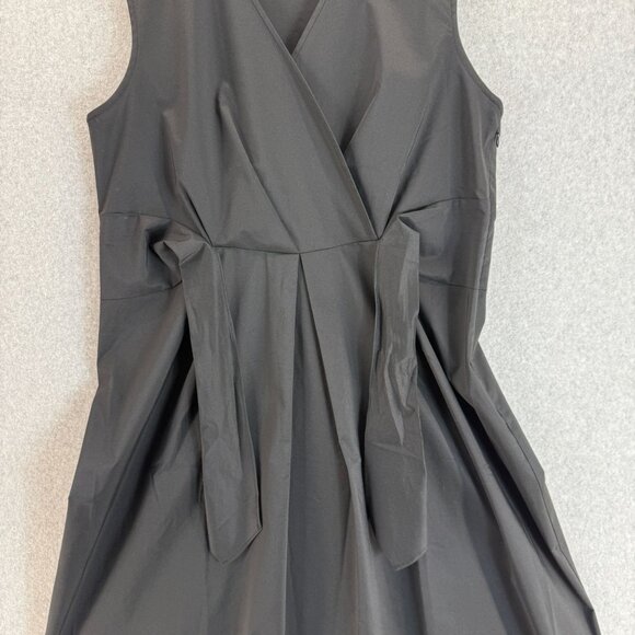 Hinson Wu Womens Black Ellen Dress Sleeveless Faux Wrap Tie Front Size Large - Picture 5 of 13